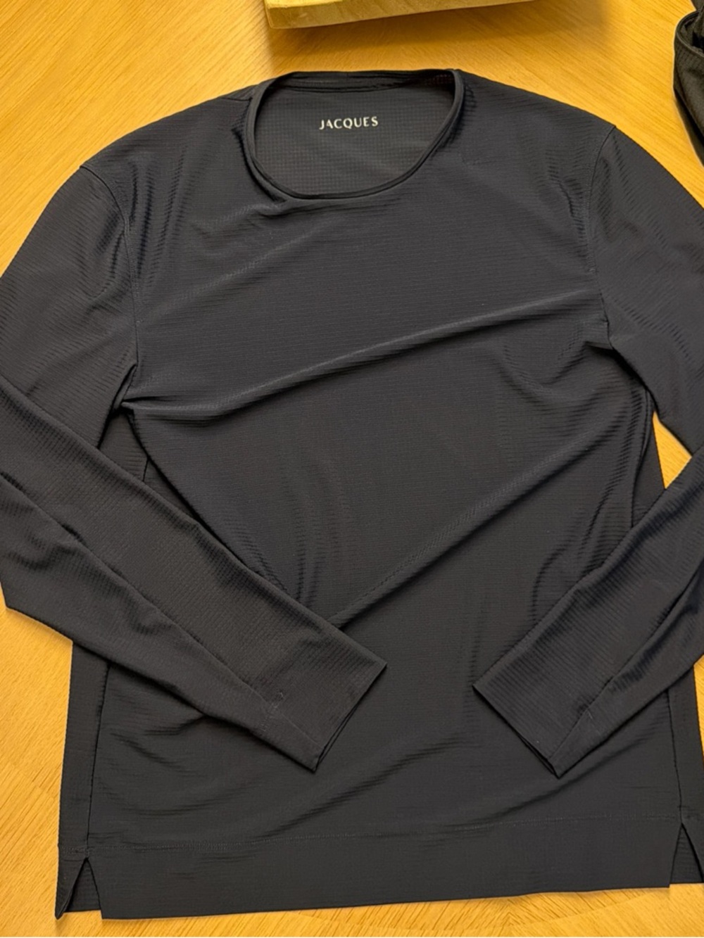 Jacques NYC Movement Men's Long-Sleeve Crew Tee in blue